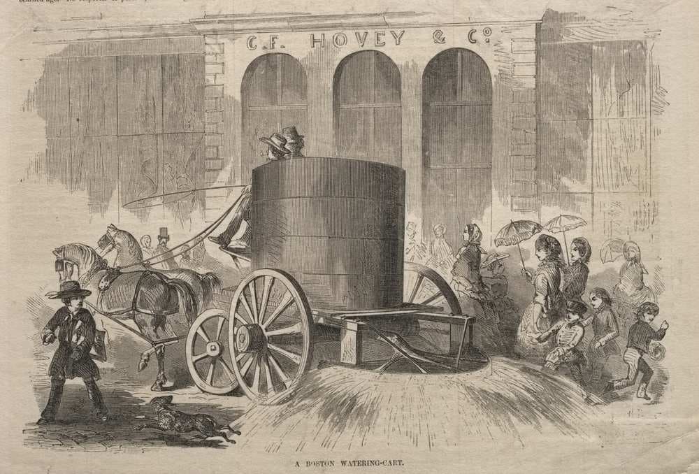 A Boston Watering-Cart — Winslow Homer