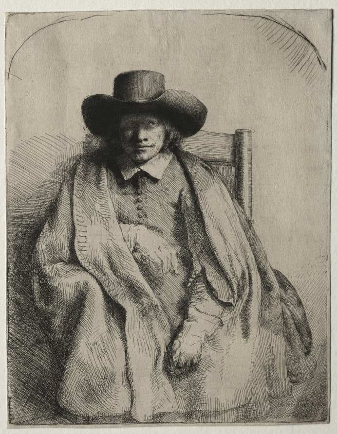 Clement de Jonghe, Printseller — Rembrandt van Rijn