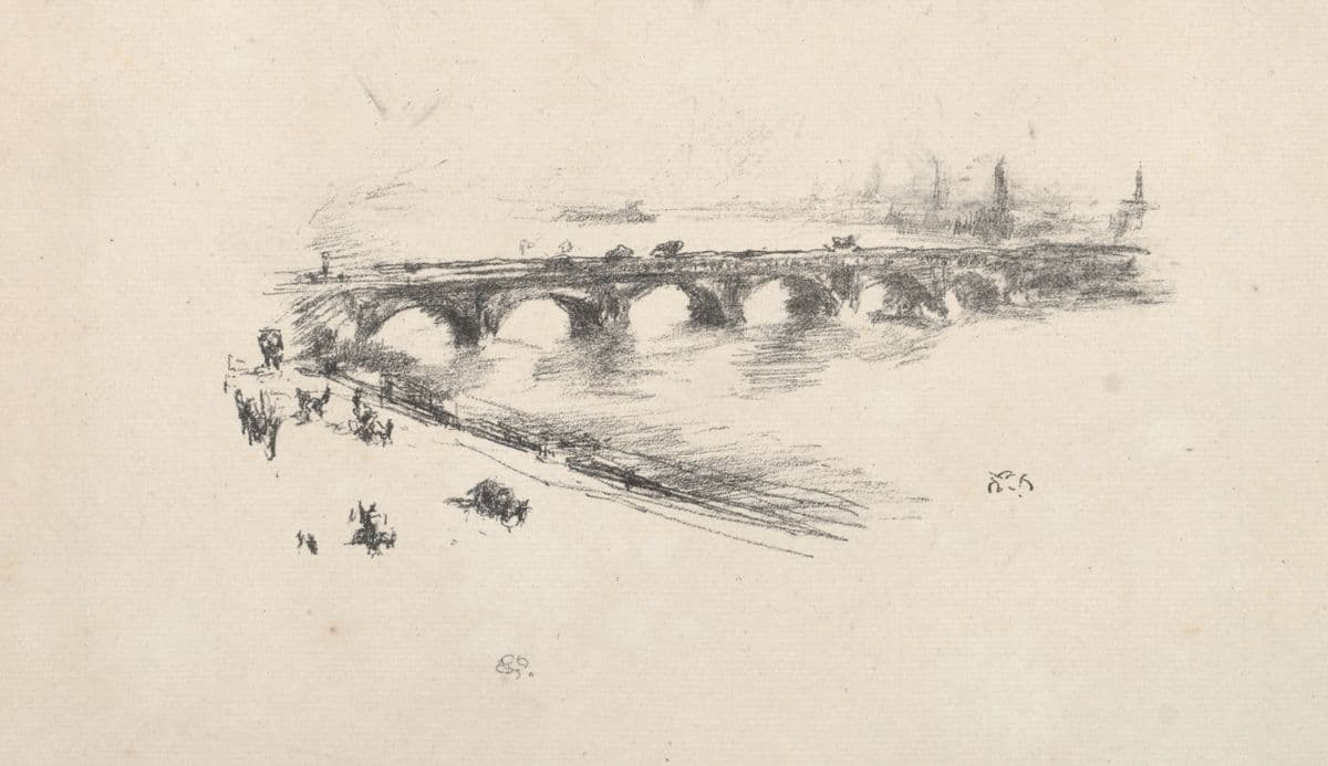 Evening, Little Waterloo Bridge — James Abbott McNeill Whistler