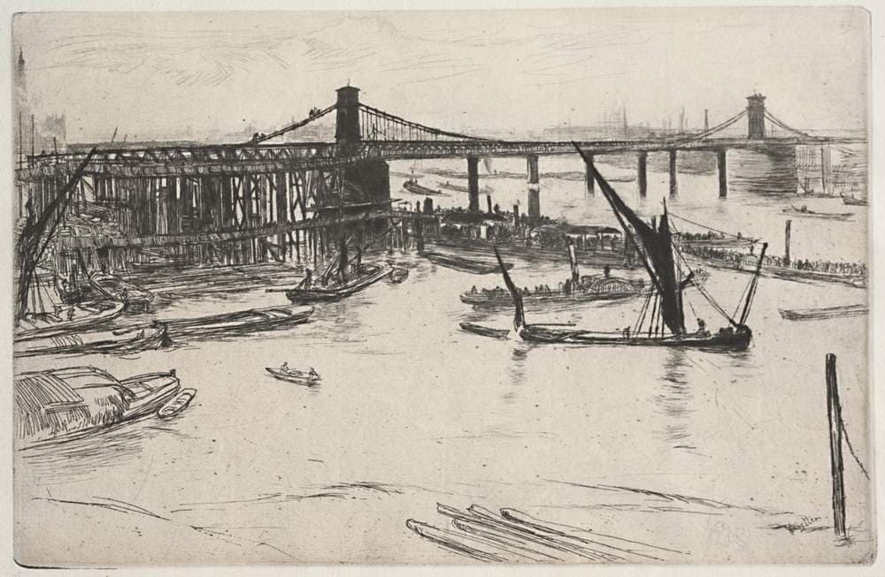 Old Hungerford Bridge — James Abbott McNeill Whistler
