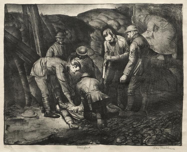 War Series:  Sniped — George Bellows