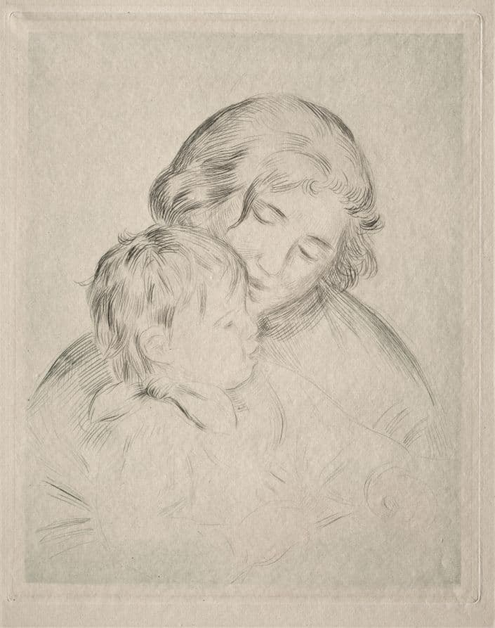 Mother and Child — Pierre-Auguste Renoir