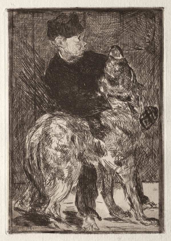 The Boy with a Dog — Édouard Manet