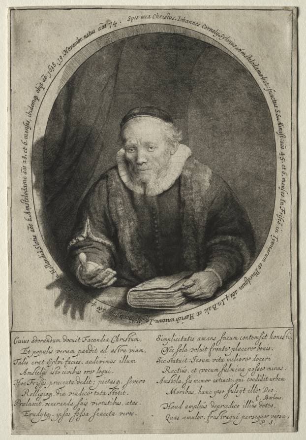 Jan Cornelis Sylvius, Preacher — Rembrandt van Rijn