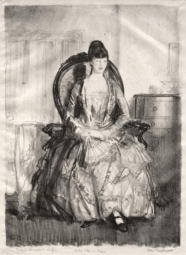 Lady with a Fan — George Bellows