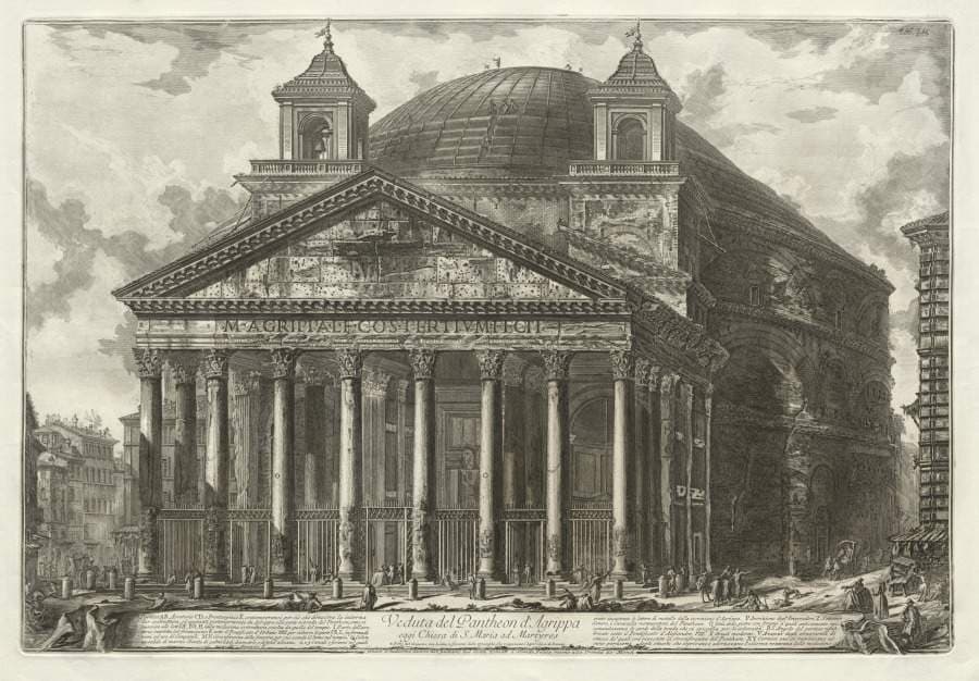 Views of Rome:  The Pantheon — Giovanni Battista Piranesi