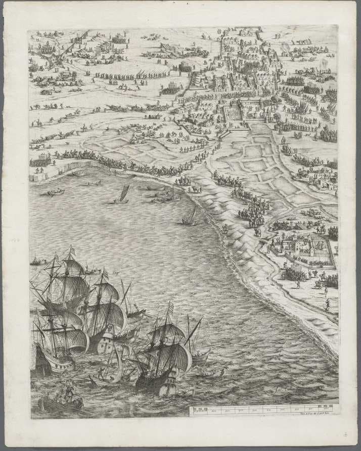 The Siege of La Rochelle: Plate 12 — Jacques Callot