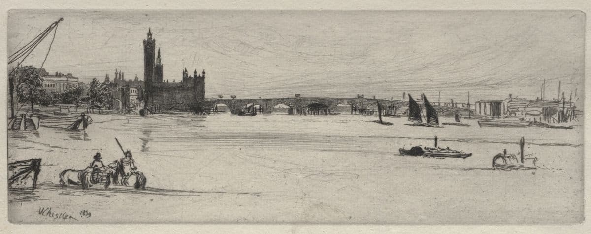 Old Westminster Bridge — James Abbott McNeill Whistler