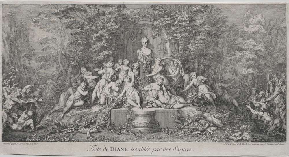 The Four Festivals:  Festival of Diana — Claude Gillot
