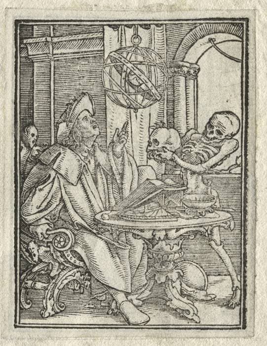 The Dance of Death:  The Astrologer; The Rich Man — Hans Holbein the Younger