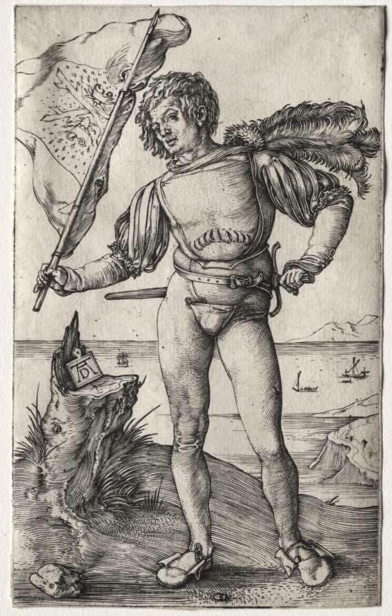 The Burgundian Standard Bearer — Albrecht Dürer