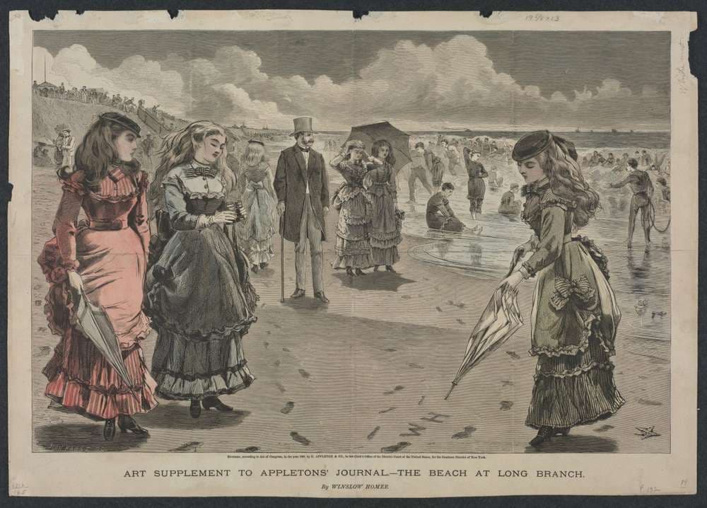 The Beach at Long Branch — Winslow Homer