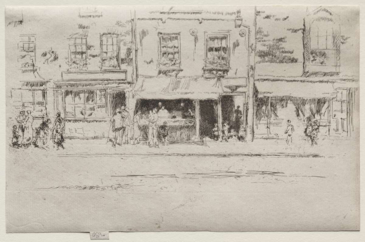 Fish Shop, Chelsea — James Abbott McNeill Whistler