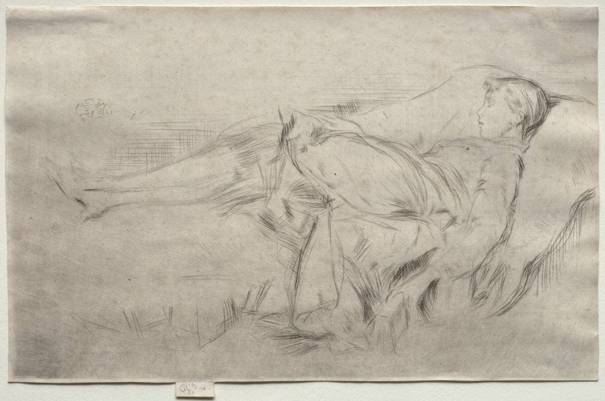 A Child on a Couch, No. 2 — James Abbott McNeill Whistler