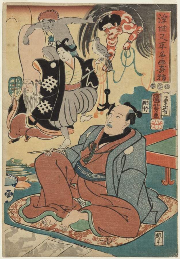 The Strange Occurrence of Ukiyo Matahei and his Famous Paintings — Utagawa Kuniyoshi