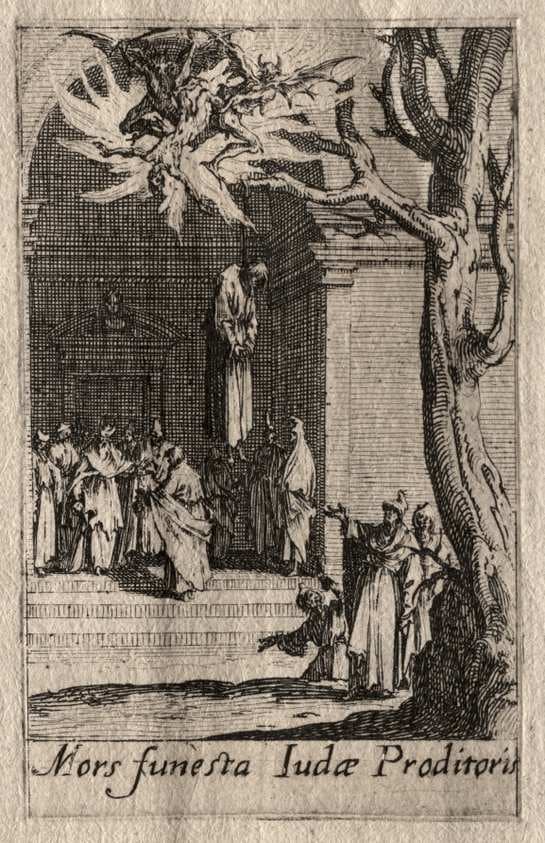 The Martyrdom of the Apostles:  The Death of Judas — Jacques Callot
