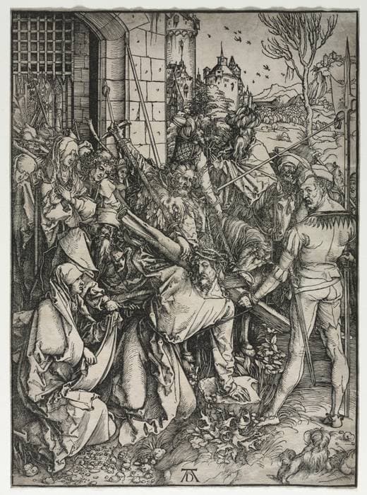 The Great Passion:  Christ Bearing the Cross — Albrecht Dürer