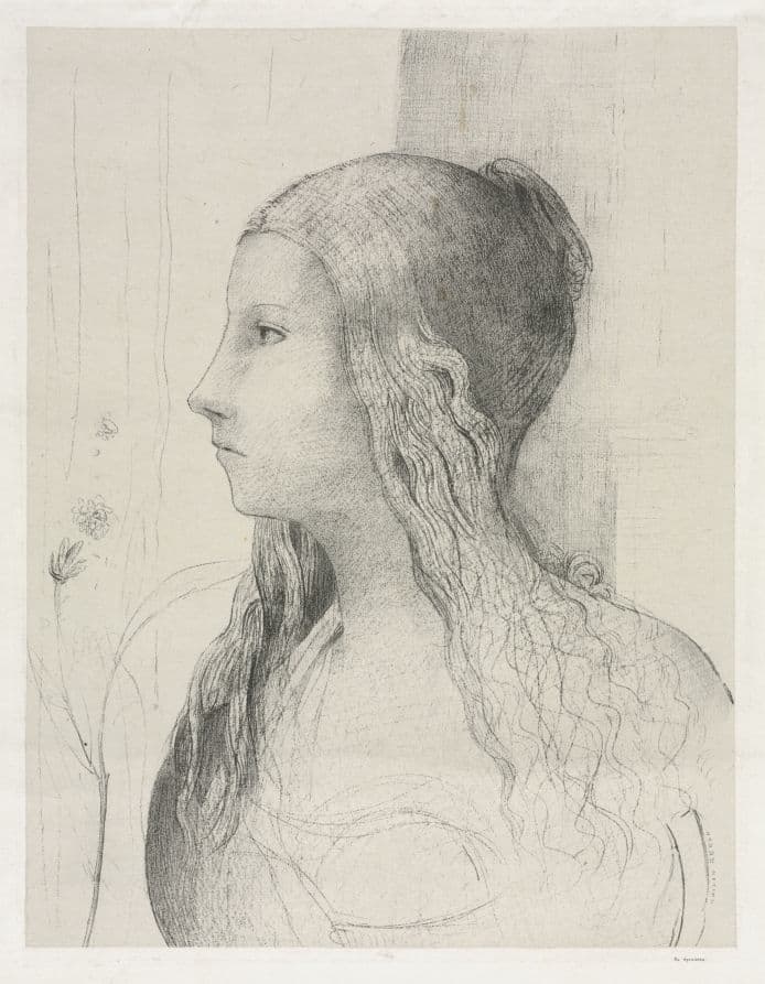 Brünnhilde in Twilight of the Gods — Odilon Redon
