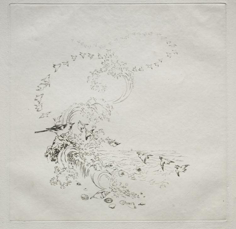 Parisian Service (Haviland service): Sunset (no. 11) — Félix Bracquemond