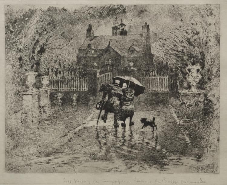 Country Neighbors — Félix-Hilaire Buhot