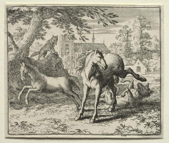 Reynard the Fox:  Reynard Tricks the Wolf — Allaert van Everdingen