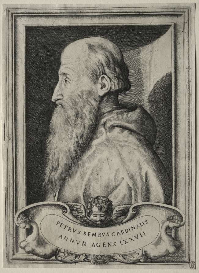 Portrait of Cardinal Pietro Bembo — Giulio Bonasone