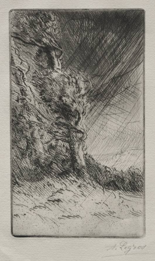 A Gust of Wind — Alphonse Legros