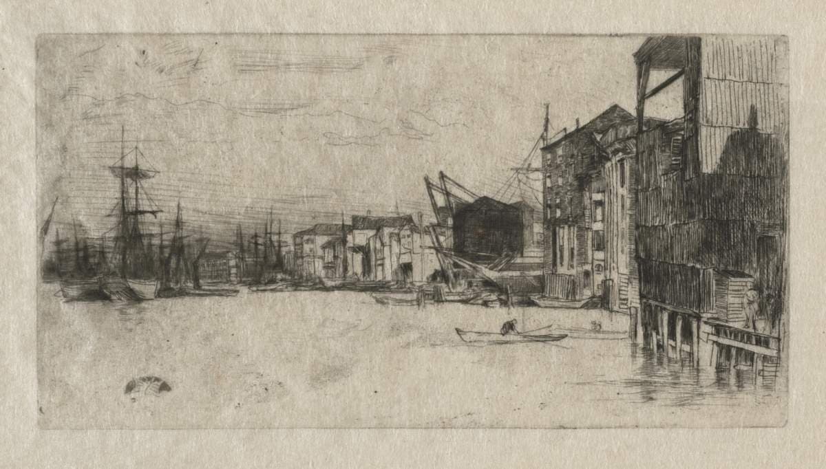 Free Trade Wharf — James Abbott McNeill Whistler