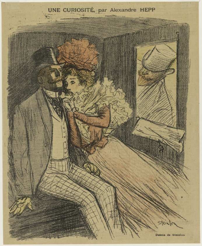 Gil Blas Illustré: Une Curiosité, par Alexandre Hepp — Théophile Steinlen