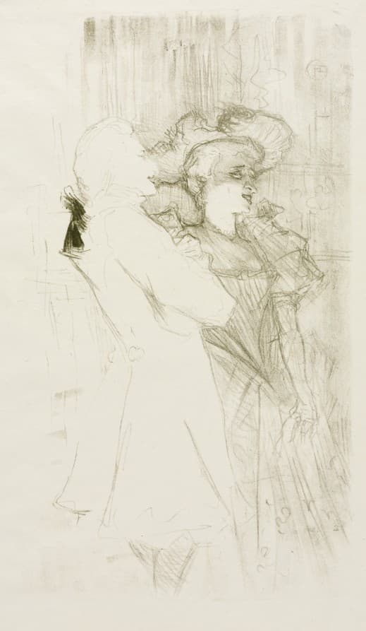 Lender and Auguez in "The Song of Fortune" — Henri de Toulouse-Lautrec