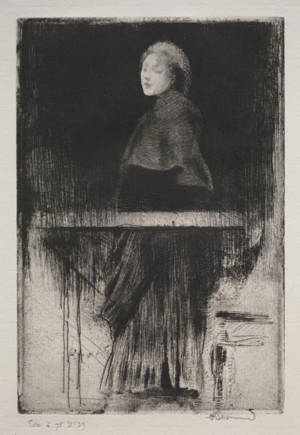 Woman with a Cape — Albert Besnard