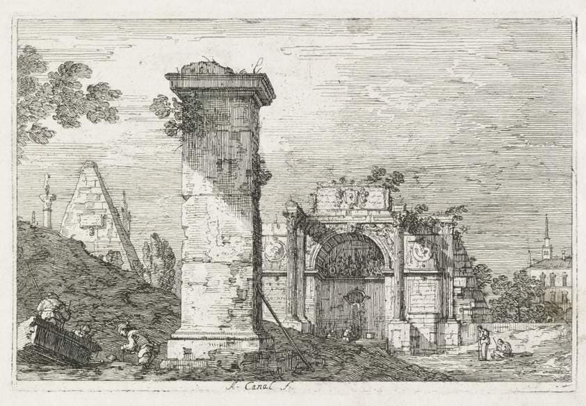 Views:  Le Pilier isolè — Canaletto