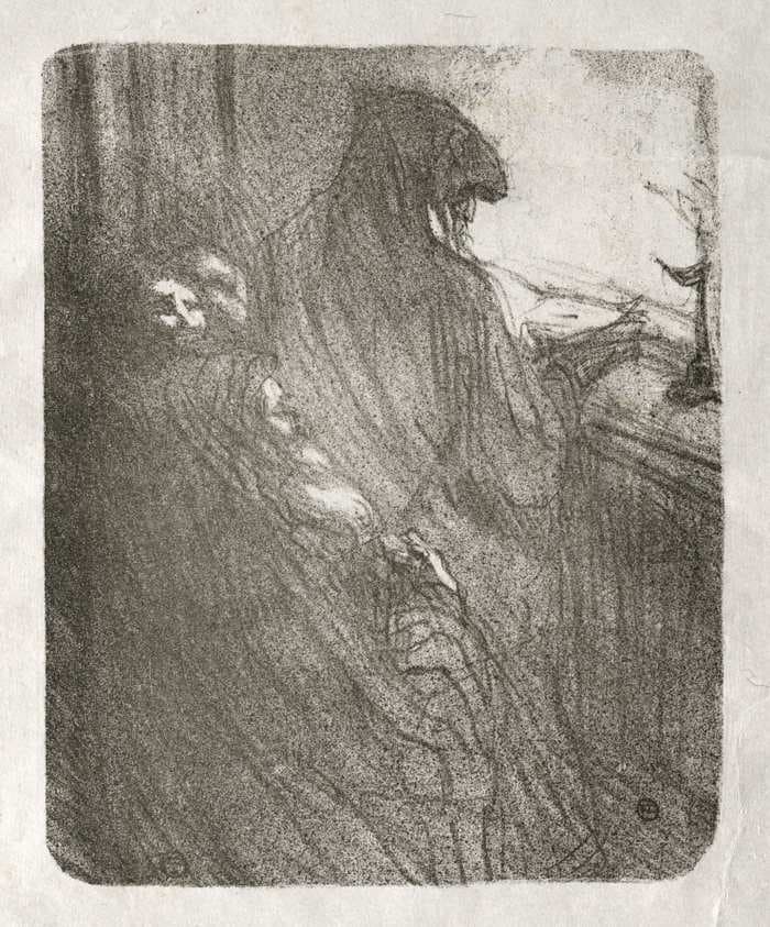 Au pied du Sinaï:  La Prière des Juifs Polonais — Henri de Toulouse-Lautrec