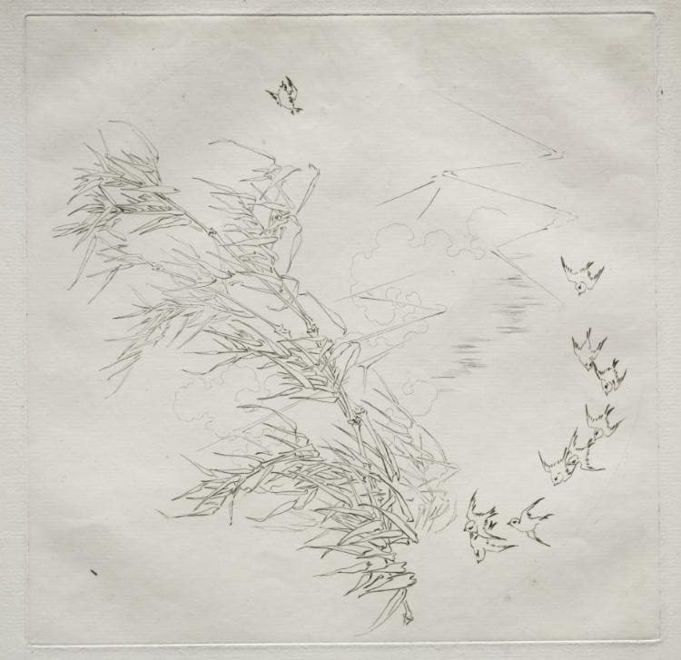 Parisian Service (Haviland service): The Storm (no. 8) — Félix Bracquemond