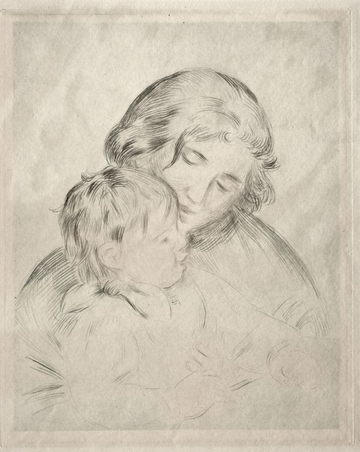Mother and Child — Pierre-Auguste Renoir