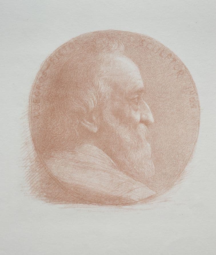 Self-Portrait, Medallion No. 2 (11th Plate) — Alphonse Legros