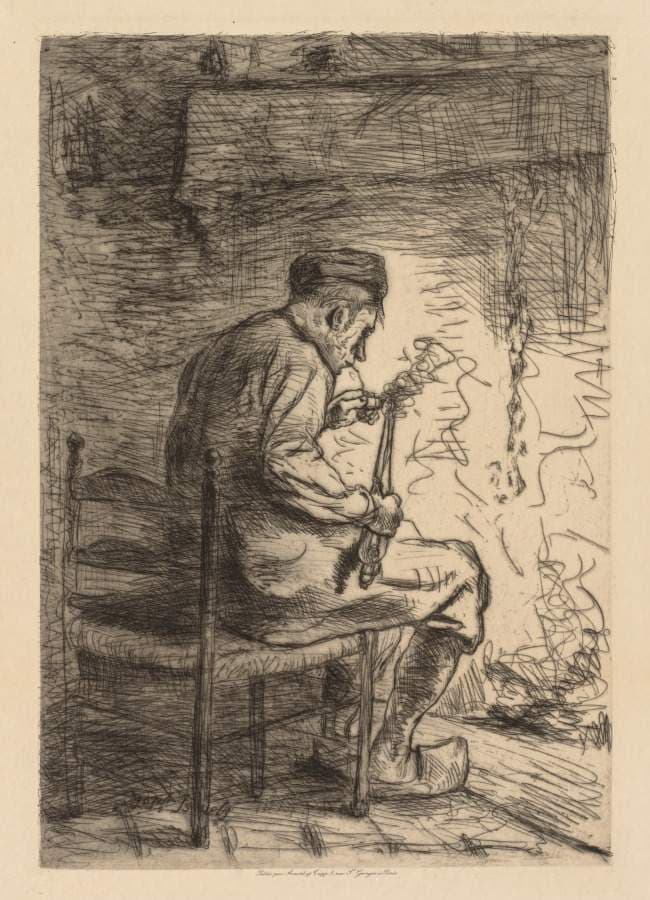 The Smoker — Jozef Israëls