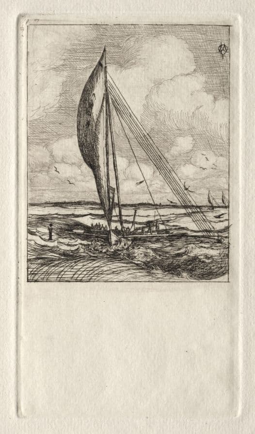 Swift Sailing Proa, Mulgrave Archipelago, Oceania — Charles Meryon