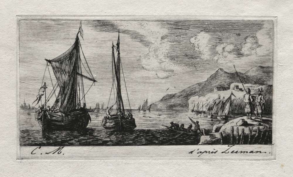 Calais - Flushing Boats — Charles Meryon