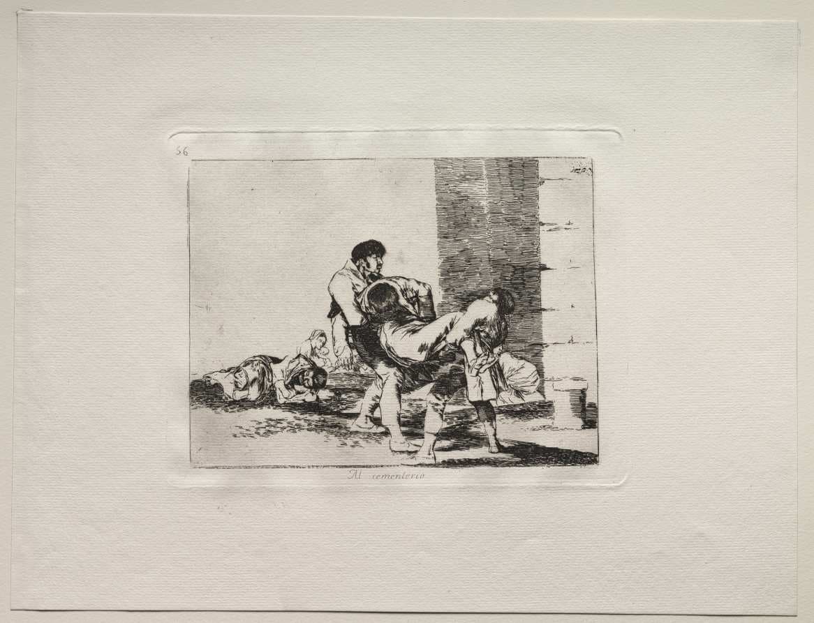 The Horrors of War:  To The Cemetery — Francisco Goya
