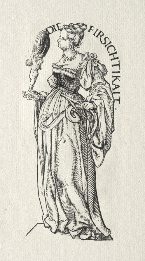 Seven Virtues:  Prudence — Hans Burgkmair