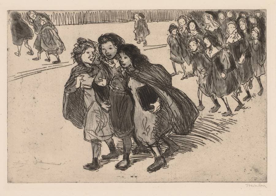 Coming from School — Théophile Steinlen