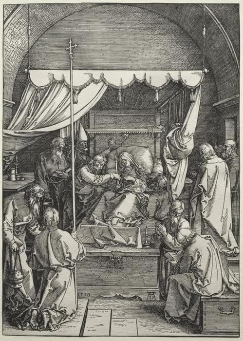 The Death of the Virgin — Albrecht Dürer