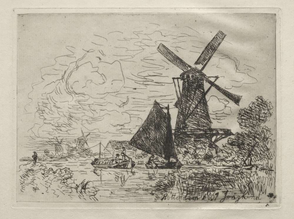 Windmills in Holland — Johan Jongkind