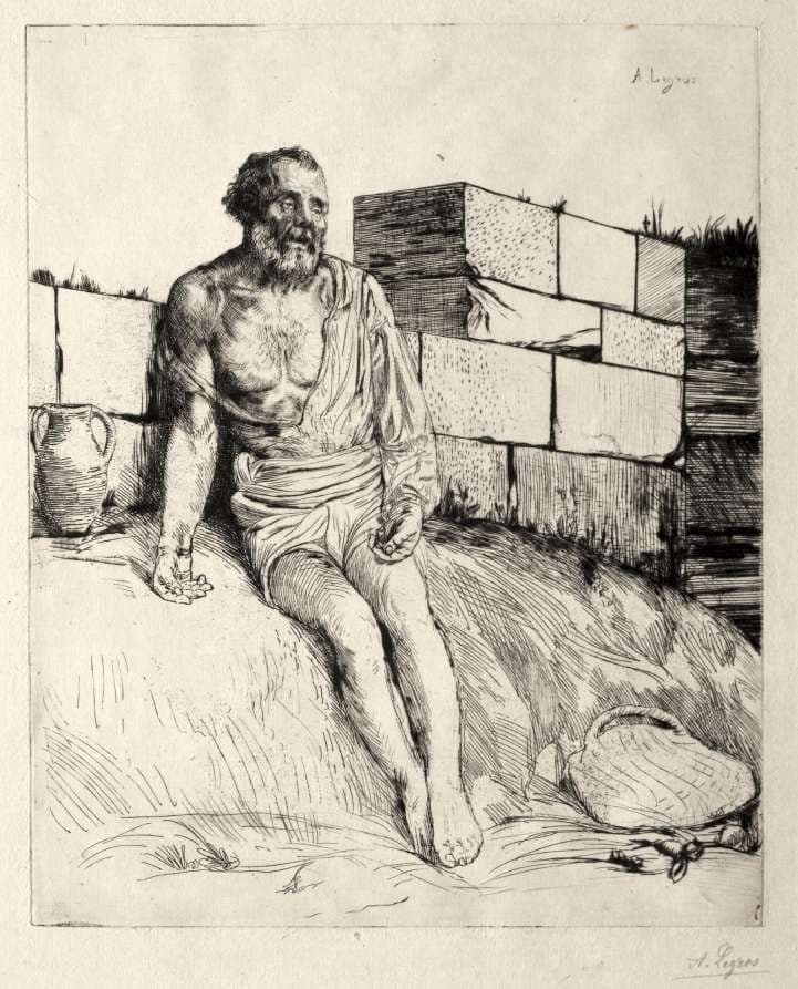 Job (First Plate) — Alphonse Legros