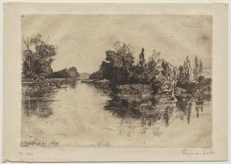 The Island, opposite Boyle's Farm — Francis Seymour Haden