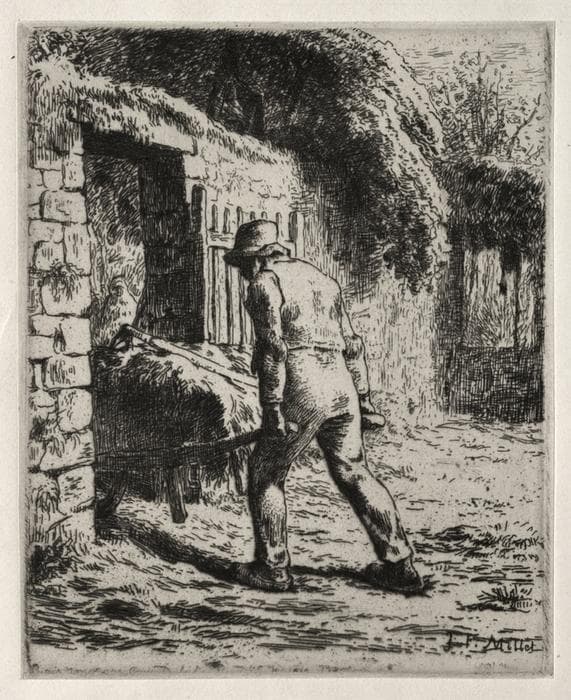 Peasant Returning from the Manure Heap — Jean-François Millet