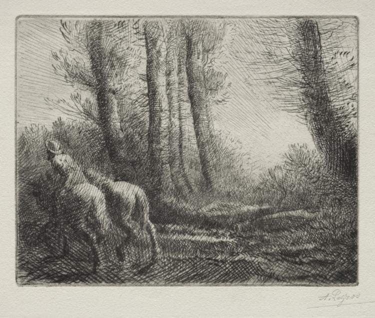 Returning from Tilling the Land — Alphonse Legros