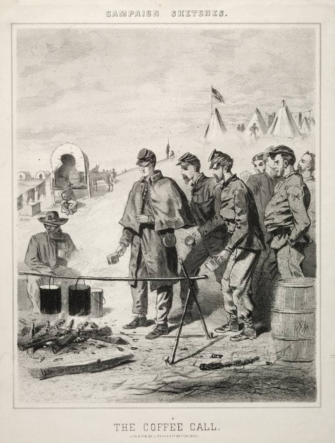 Campaign Sketches:  The Coffee Call — Winslow Homer