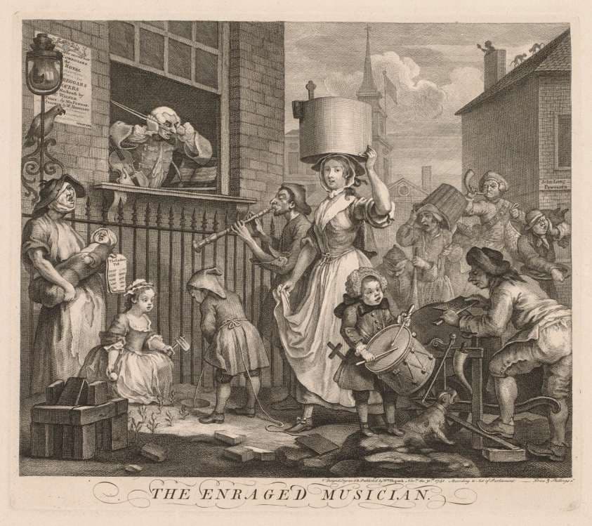 The Enraged Musician — William Hogarth